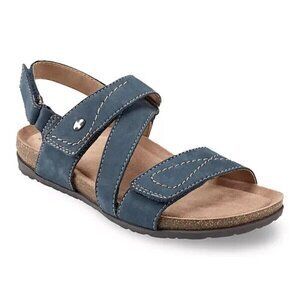 Earth Origins Women's "Odette" sandals sz 9 open toe leather FLAW